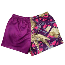 Load image into Gallery viewer, Fuscia/ skull Fenton Footy Shorts