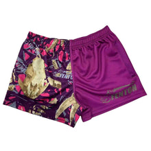 Load image into Gallery viewer, Fuscia/ skull Fenton Footy Shorts