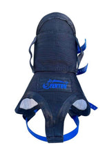 Load image into Gallery viewer, ULTRA ¼ CHESTPLATE ALL BLACK/ ROYAL BLUE STRAPS & LOGO