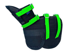 Load image into Gallery viewer, ULTRA FULL RIB CHESTPLATE BLACK/ WITH GREEN STRAPS