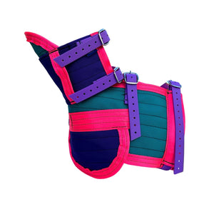 ULTRA ¾ CHESTPLATE WITH LEG PLATES TURQUOISE/ PURPLE/PINK