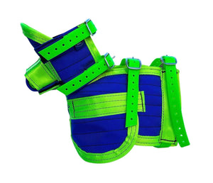 ULTRA ¾ CHESTPLATE WITH LEG PLATES BLUE/GREEN