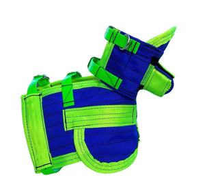 ULTRA ¾ CHESTPLATE WITH LEG PLATES BLUE/GREEN