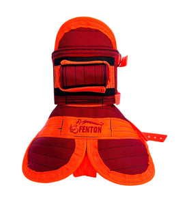 ULTRA ¼ CHESTPLATE RED/ORANGE  With leg plates and Built in tracker protector.