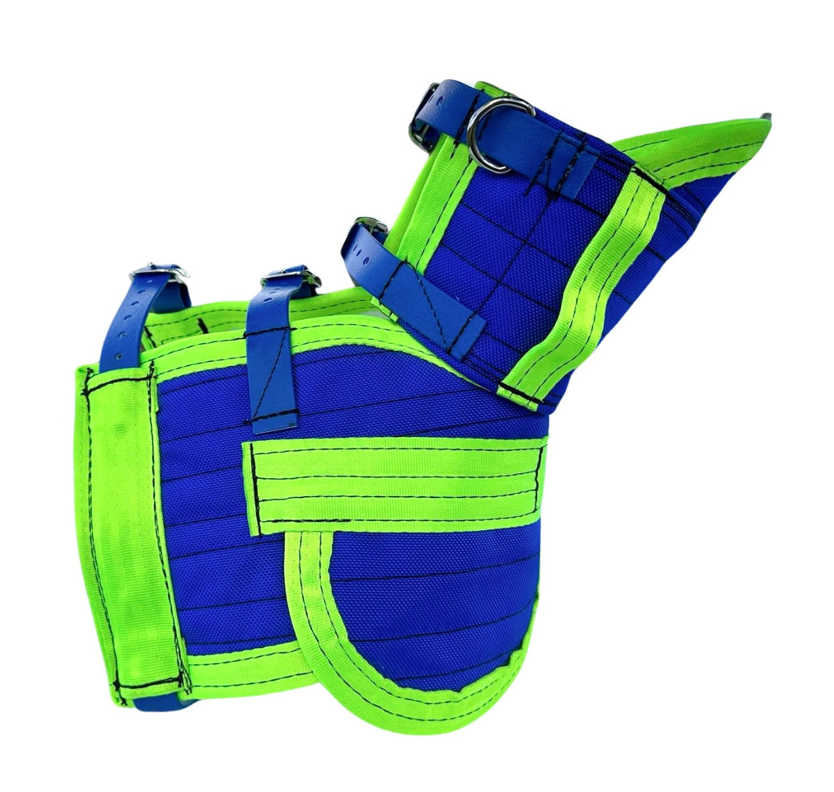 ULTRA ¾ CHESTPLATE WITH LEG PLATES BLUE/ GREEN Fenton Industries Co
