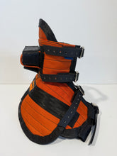 Load image into Gallery viewer, ULTRA ¼ CHESTPLATE ORANGE / BLACK . With leg plates and Built in tracker protector