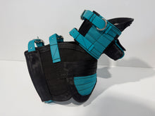 Load image into Gallery viewer, ULTRA ¾ CHESTPLATE WITH LEG PLATES AND TRACKER PROTECTOR TURQUOISE / BLACK