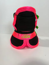 Load image into Gallery viewer, ULTRA ¾ CHESTPLATE WITH LEG PLATES BLACK/ PINK /HI VIS GREEN STRAPS