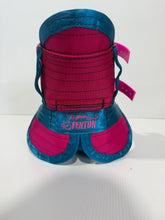Load image into Gallery viewer, ULTRA ¾ CHESTPLATE WITH LEG PLATES PINK / TEAL/HI VIS PINK STRAPS