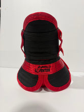 Load image into Gallery viewer, ULTRA ¾ CHESTPLATE WITH LEG PLATES BLACK/ RED /HI VIS RED STRAPS
