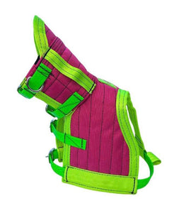 ULTRA ¾ CHESTPLATE NO LEG PLATES PINK/ GREEN