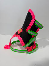 Load image into Gallery viewer, ULTRA ¼ CHESTPLATE BLACK / PINK/ GREEN HI VIS STRAPS
