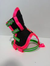 Load image into Gallery viewer, ULTRA ¼ CHESTPLATE BLACK / PINK/ GREEN HI VIS STRAPS