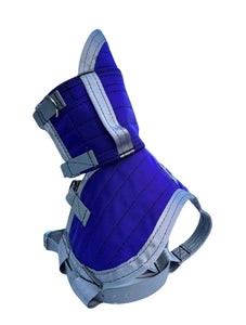 ULTRA ¼ CHESTPLATE ROYAL PURPLE / GREY EDGES & STRAPS