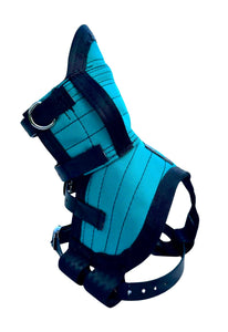 ULTRA ¼ CHESTPLATE TURQUOISE /BLACK, BLACK STRAPS