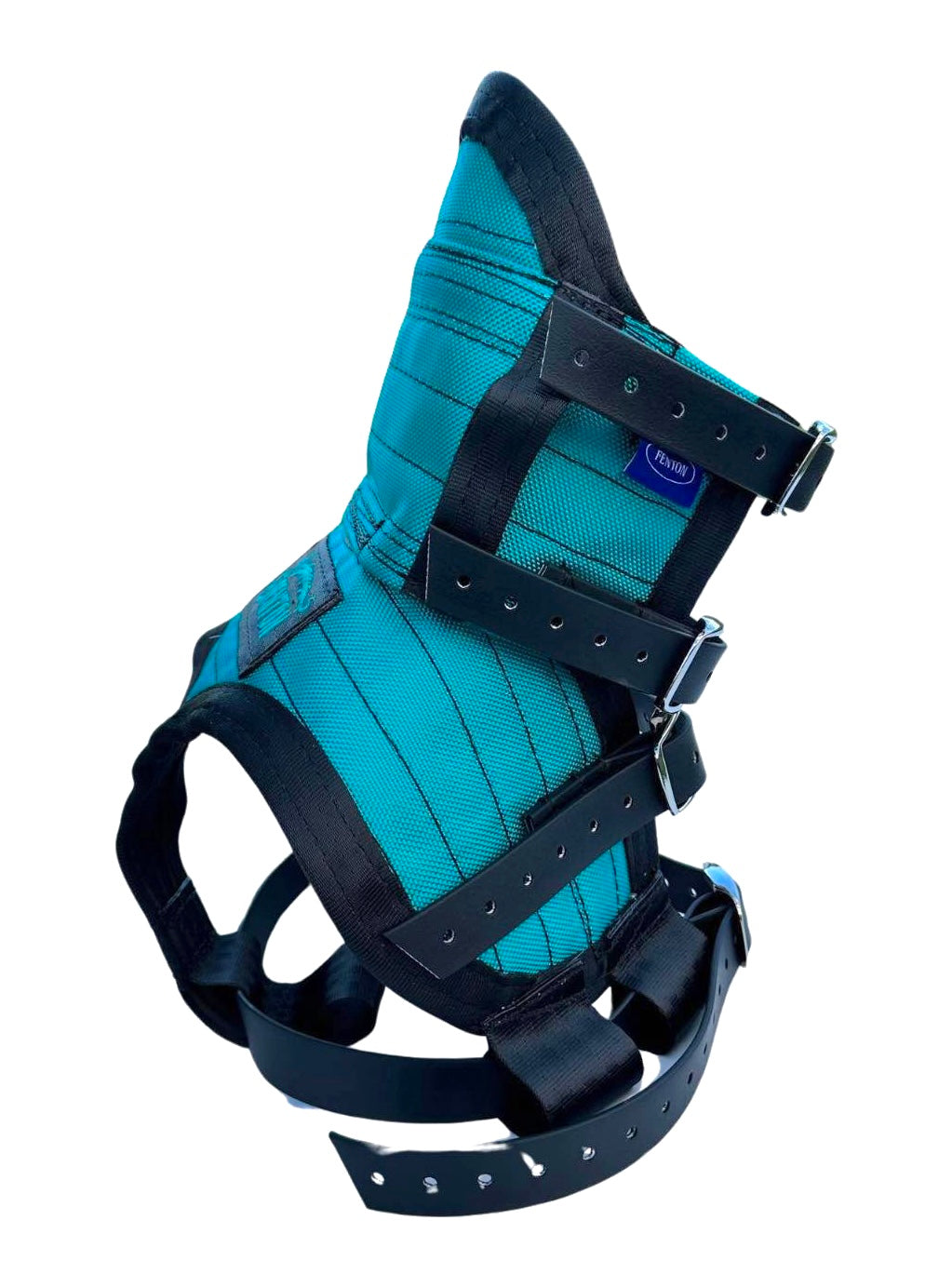 ULTRA ¼ CHESTPLATE TURQUOISE /BLACK, BLACK STRAPS