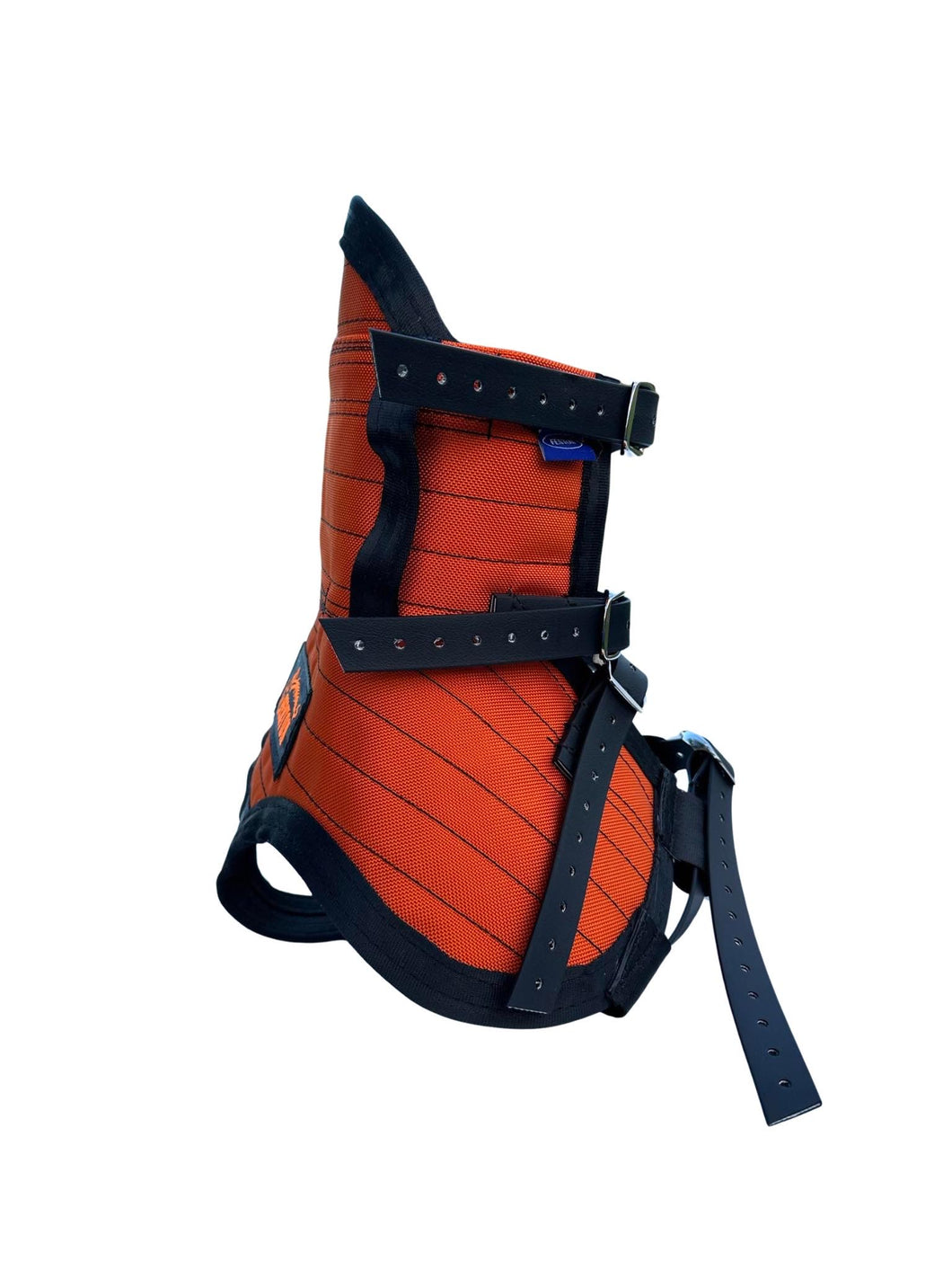 ULTRA ¼ CHESTPLATE ORANGE/BLACK, BLACK STRAPS