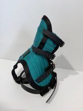 Load image into Gallery viewer, ULTRA ¼ CHESTPLATE TURQUOISE / BLACK , BLACK STRAPS