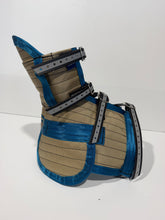 Load image into Gallery viewer, ULTRA ¾ CHESTPLATE WITH LEG PLATES BEIGE/ TEAL /BLACK HI VIS STRAPS