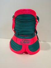 Load image into Gallery viewer, ULTRA ¾ CHESTPLATE WITH LEG PLATES TURQUOISE / PINK/ HI VIS STRAPS