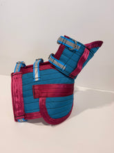Load image into Gallery viewer, ULTRA ¾ CHESTPLATE WITH LEG PLATES CYAN / MULBERRY / HI VIS STRAPS