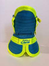 Load image into Gallery viewer, S 25-33KG | FENTON ULTRA ¾ CHESTPLATE WITH LEG PLATES CYAN / YELLOW / HI VIS STRAPS