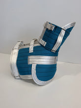 Load image into Gallery viewer, ULTRA ¾ CHESTPLATE WITH LEG PLATES CYAN / WHITE