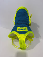 Load image into Gallery viewer, M 33–39KG | FENTON ULTRA ¼ CHESTPLATE CYAN / YELLOW/ HI VIS STRAPS