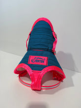 Load image into Gallery viewer, M 33–39KG | FENTON ULTRA ¼ CHESTPLATE CYAN / PINK / HI VIS STRAPS