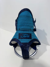 Load image into Gallery viewer, S 25–33KG | FENTON ULTRA ¼ CHESTPLATE CYAN / NAVY/ HI VIS STRAPS