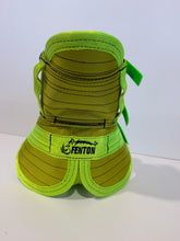 Load image into Gallery viewer, S 25-33KG | FENTON ULTRA ¾ CHESTPLATE WITH LEG PLATES LIME/ GREEN / HI VIS STRAPS
