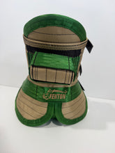Load image into Gallery viewer, S 25-33KG | FENTON ULTRA ¾ CHESTPLATE WITH LEG PLATES &amp; TRACKING PROTECTOR BEIGE/ EMERALD