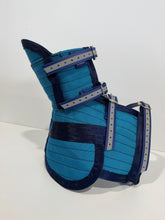 Load image into Gallery viewer, M 33-39KG | FENTON ULTRA ¾ CHESTPLATE WITH LEG PLATES CYAN / NAVY